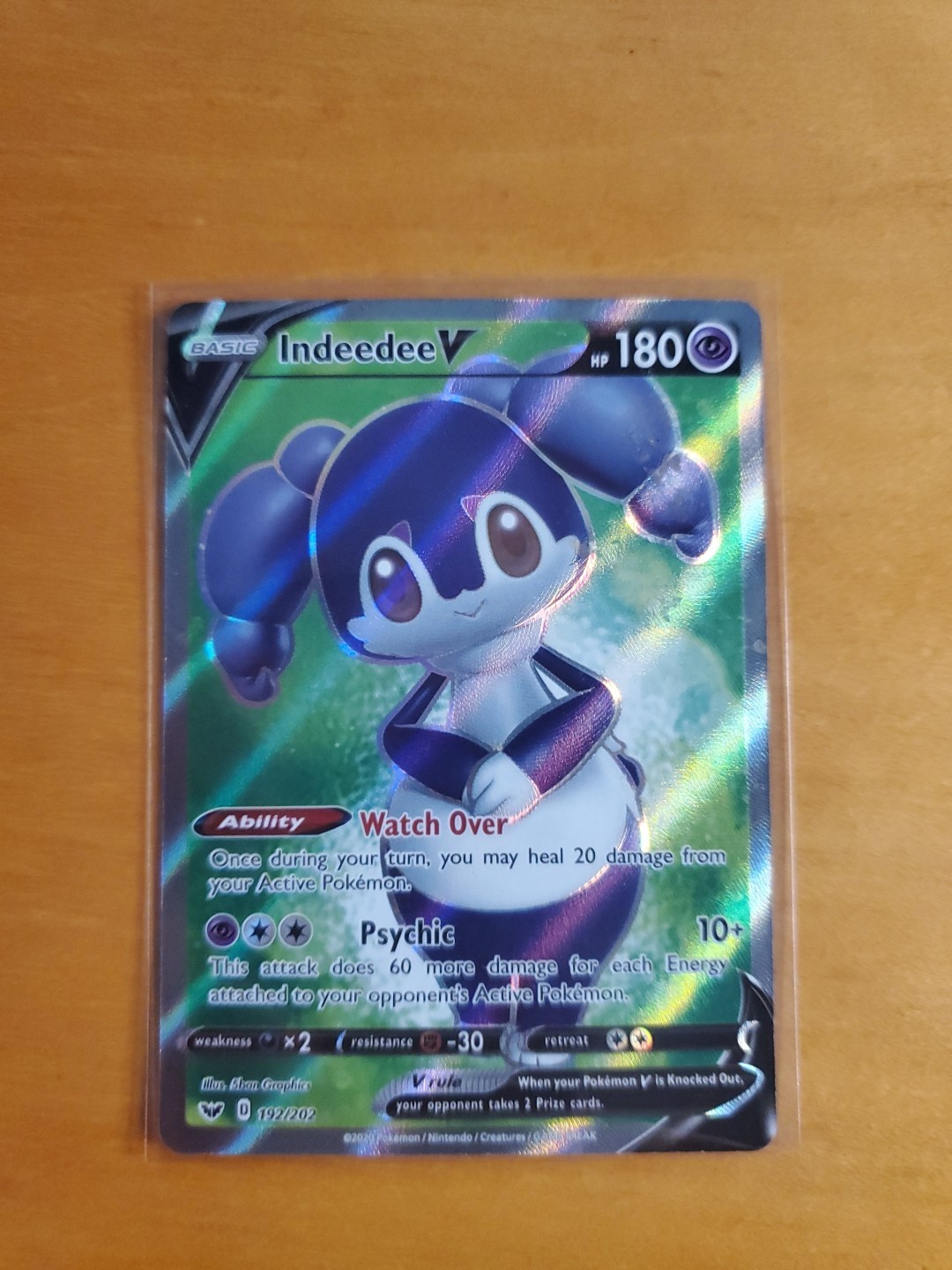 Indeedee V (Full Art) 192/202 Swsh01: Sword & Shield Holo