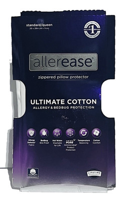 AllerEase UltimateProtection&Comfort Temperature PillowProtector  Queen 2PCS
