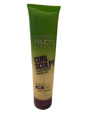 2 Pk- Garnier Fructis Curl Sculpt Conditioning Cream Gel Bouncy Curls 5.1 Oz