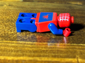 Lego Marvel Super Heroes Minifigure SPD028 Spider-Man 3 Silver Webbing, set 4855