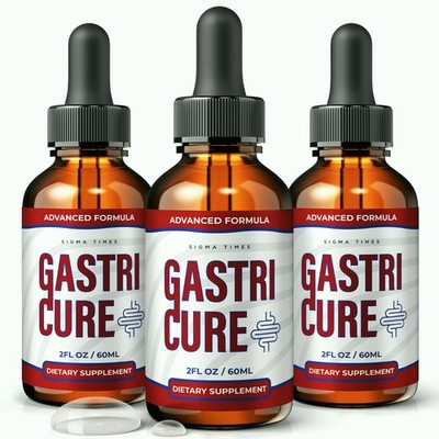 Gastri Cure Drops - GastriCure Natural Digestive Support and Comfort - 3 Pack