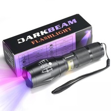 Ultraviolet Flashlight UV 365nm and 395nm Wood's Lamp Blacklight Blacklight UV
