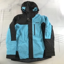 Oakley Giacca Uomo Large Blu Nero TNP TBT Isolata Sci FN Dry 10K FOA403653X