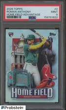 2026 Topps Home Field Advantage #2 Roman Anthony Red Sox RC Rookie PSA 9