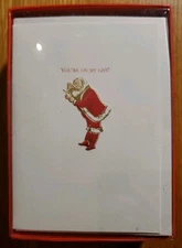 Graphique Santa Claus You're On My List La Petite Noel Holiday Boxed Card 20ct