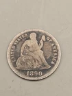 1890 Seated Liberty Silver Dime 10C - Philadelphia Mint