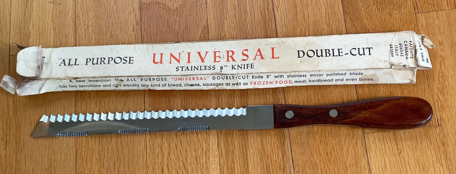 Universal All Purpose Double Cut Serrated Stainless Steel Knife Soungen Germany