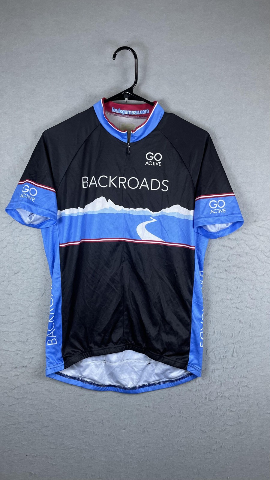Louis Garneau Backroads Go Active Cycling Jersey Mens 2XL Bl