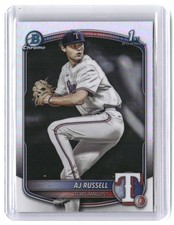 AJ Russell 2025 Bowman Draft Chrome Refractor