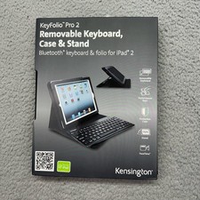 NIB Kensington KeyFolio Pro 2 Bluetooth Removable Keyboard Case For iPad 2 3 4