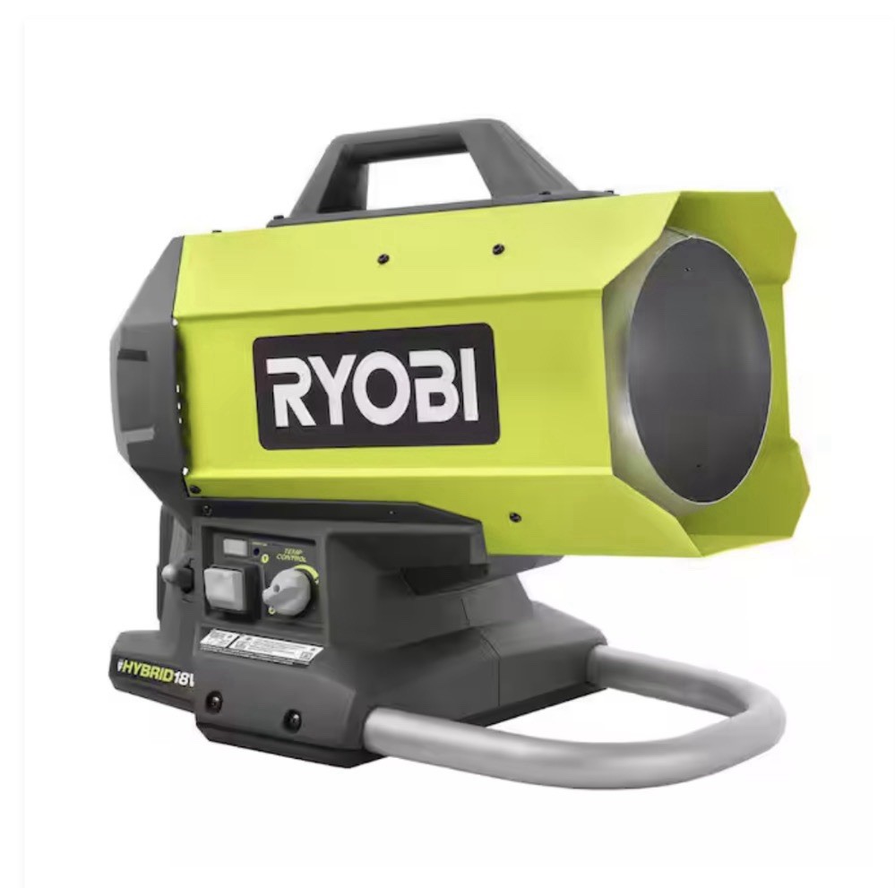 RYOBI Propane Heater USED 18V Cordless Forced Air Hybrid Heater (Tool Only)