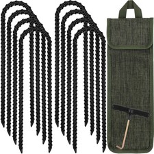 Trampoline Stakes Anchors High Wind 12'' Ground Anchor Heavy Duty Tent Stakes...