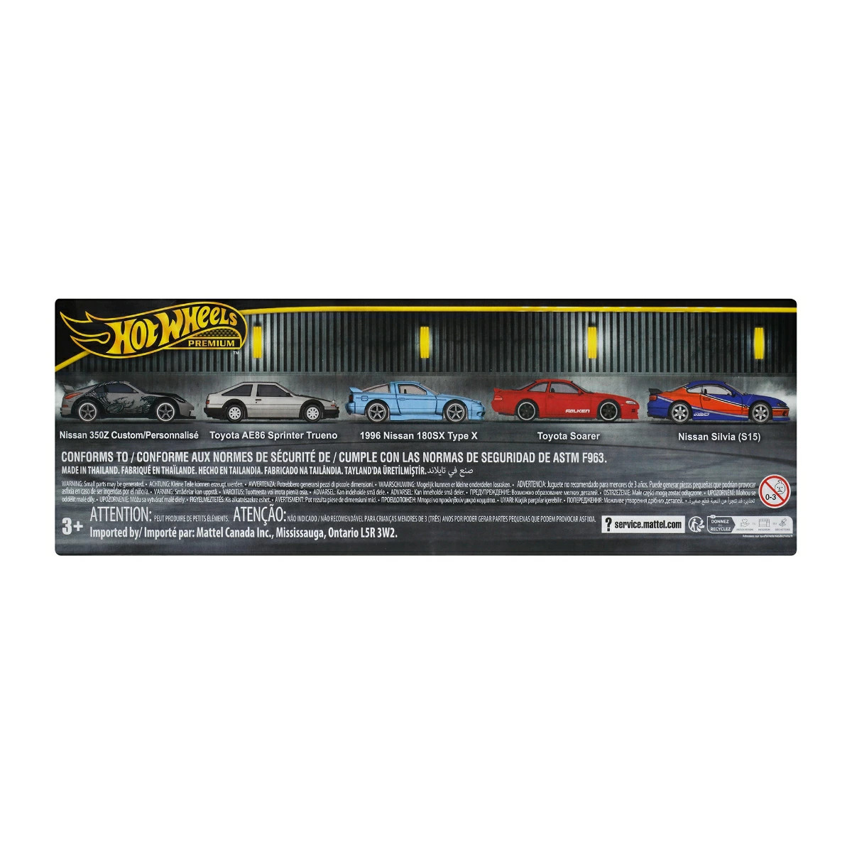 Hot Wheels Premium Fast & Furious Tokyo Drift mini car Box JFL99