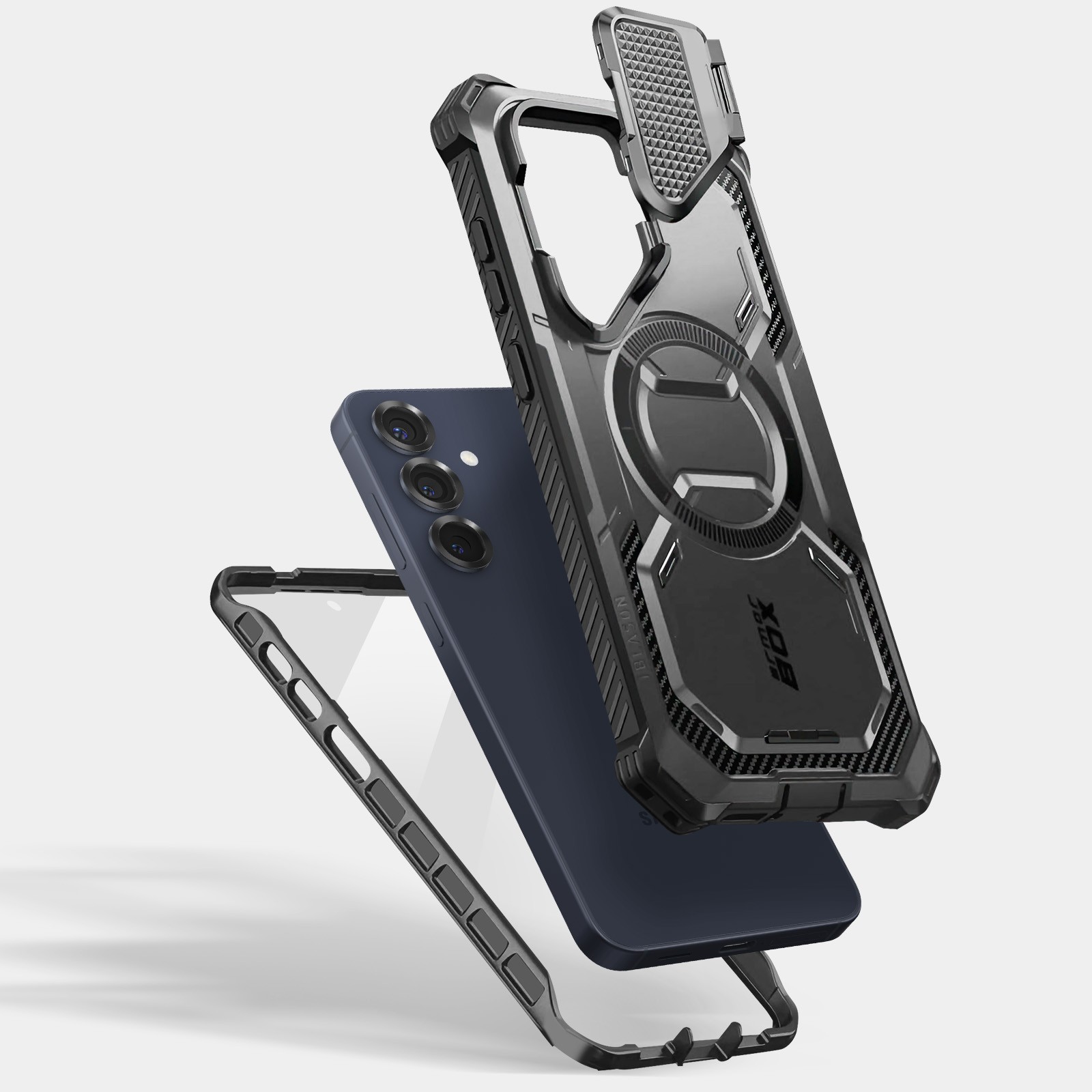 Coque antichoc S25 intégrale transparente avec protection écran rigide