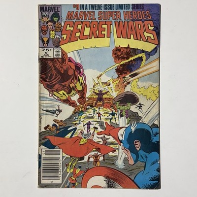 Marvel Super Heroes Secret Wars #9, (JAN 1985) FN- 5.5 Spiderman X-men Avengers