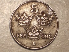 1949 Denmark 5 ORE (VF & Attractive)