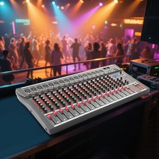 16 Channel Professional Powered Mixer Power Mixing 16 DSP USB NEW