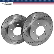 2x 12.13" Front Drilled & Slotted Brake Rotor for Ford F-150 1997-2004 4WD 5-Lug