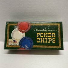 Vintage - Żetony pokerowe 1963 Pleasantime 100 Deluxe Żetony pokerowe fabrycznie zapieczętowane NOS