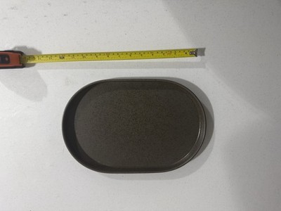 Denby Oval Gray Stoneware Platter Serving Plate, Costa Nova MPN