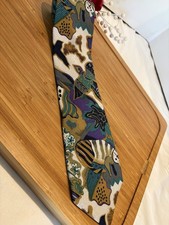 Guy Laroche 100% Silk Tie Men Necktie Italy 57" x 3.5" Made In USA Abstract