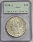 1882-S Morgan Silver dollar PCGS MS65 OGH Rattler