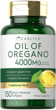 Oregano Oil 4000 mg 150 Softgel Capsules | Contains Carvacrol | by Carlyle