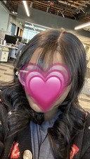 100 Human Pre-Everything Lace Frontal Loose Wave Wig With Curtain Bangs 20  