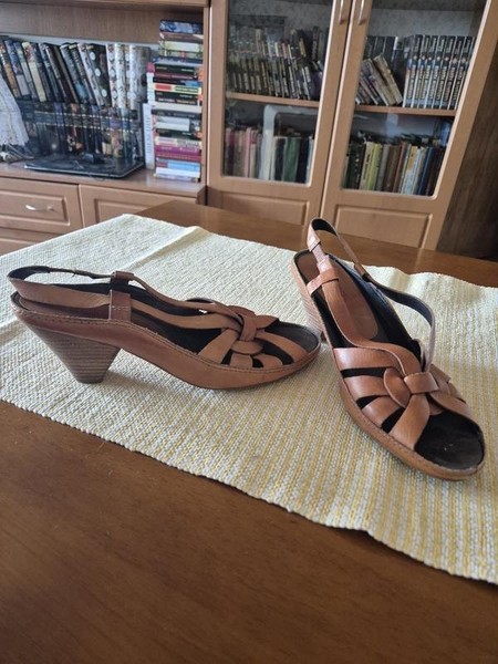 Women Pikolinos Heels Brown Leather 38.5
