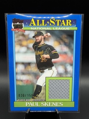 2026 Topps Series 2 Paul Skenes Game-Worn Relic Blue /150 #91ASR-PS Pirates