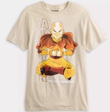 Avatar The Last Airbender Aang Graphic Mens Shirt Tee Size XXL 2XL New NWT