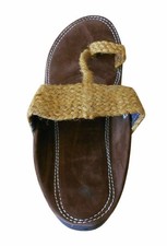 Men Slippers Leather Handmade Flats Indian Comfort Slipper Slip Ons Brown US 11
