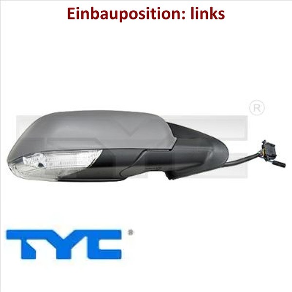 TYC 332-0076 AußEnspiegel Links Spiegel AußEn FüR Skoda-image