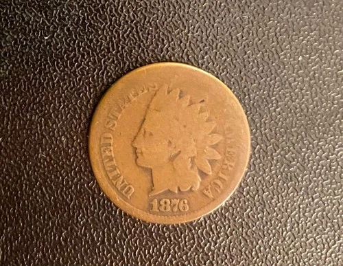 1876 Indian Head Penny - AG/G condition