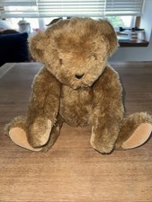 The Vermont Teddy Bear Company 16" Plush Brown Jointed Teddy Bear Made in USA