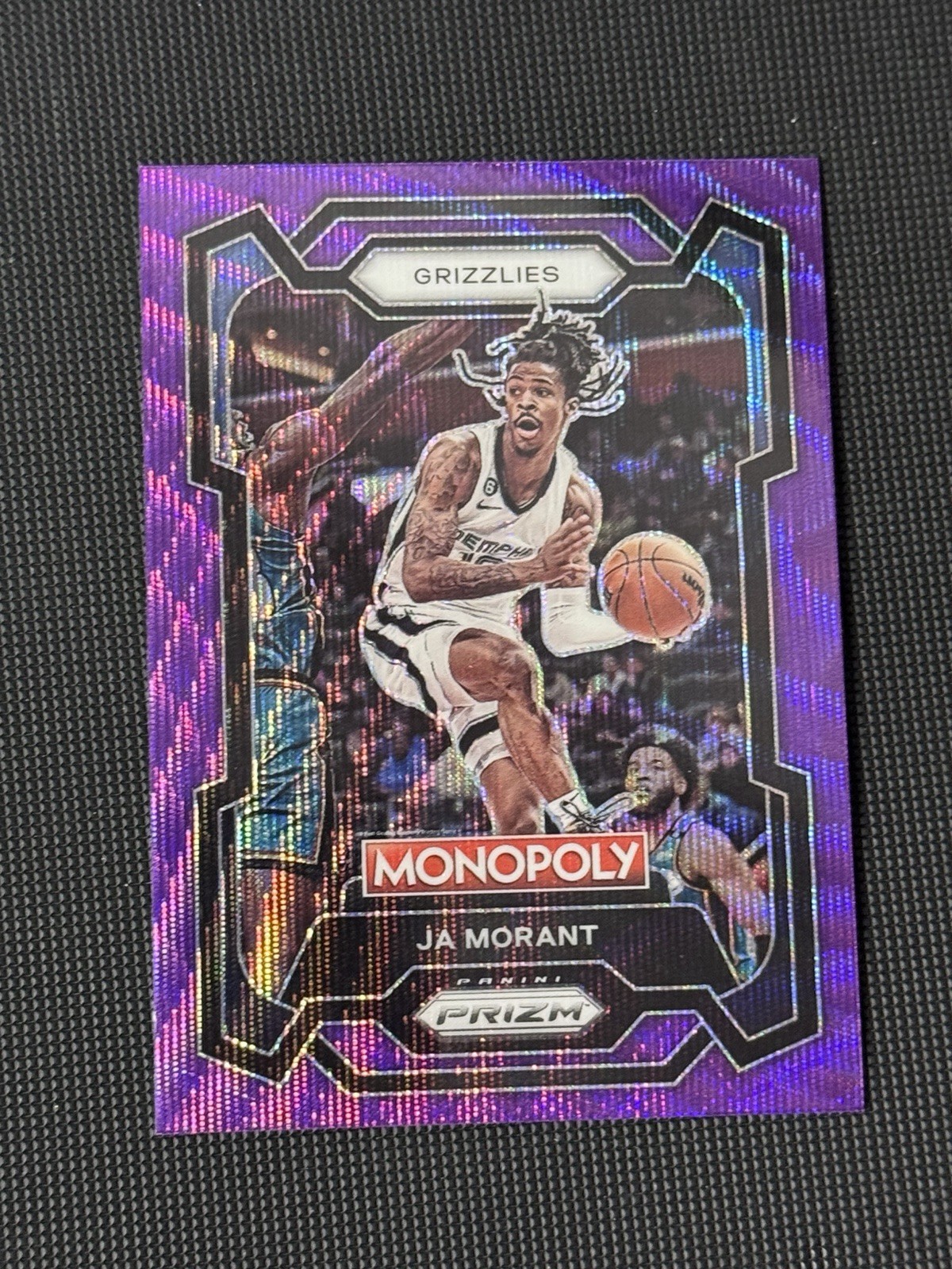 2023-24 Panini Prizm Monopoly Ja Morant Purple Wave #44 Grizzlies