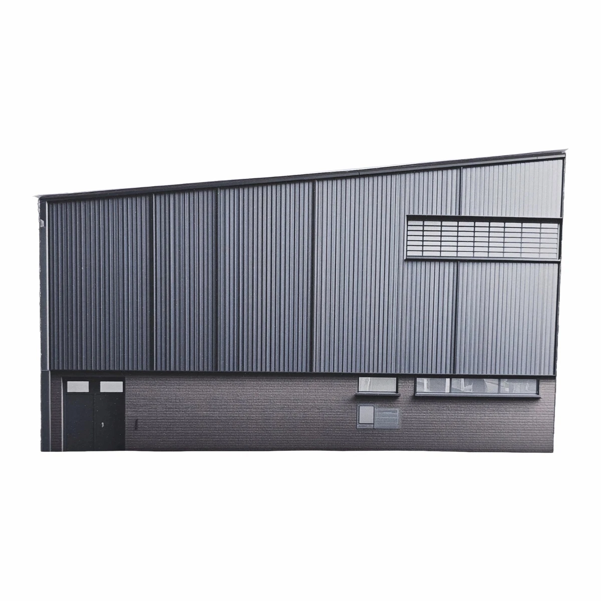 Edificio Industriale In Cartone In Scala N (1:148) Per Modellismo Ferroviario - Low Relief I25 - Foto 2
