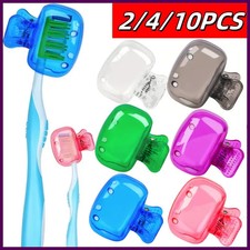 10/4/2PCS Travel Toothbrush Head Covers Toothbrush Protector Cap Brush Pod Case