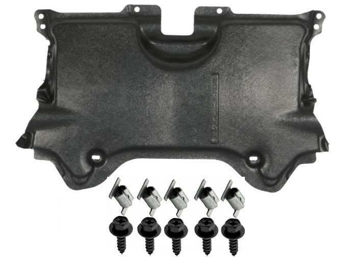 Couvercle cache protection sous moteur Mercedes W204 aérodynamique et isolant avec visserie