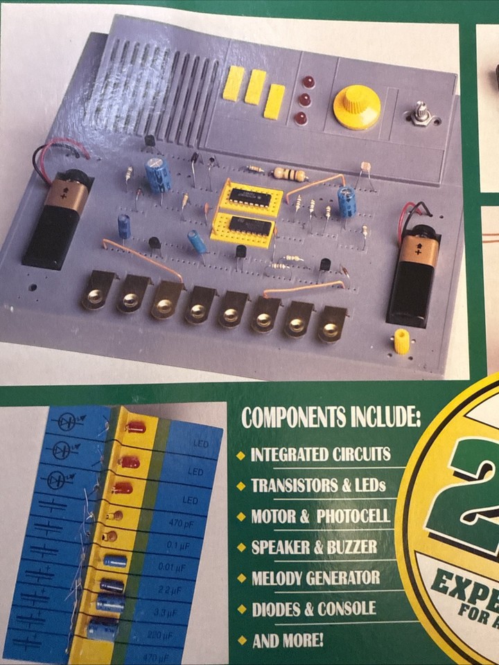 Vintage Super Labs Radio & Electronics Experiment Kit Over 200 No 8705 ...