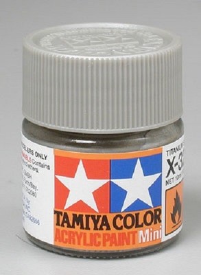 Tamiya Acrylic X-32 Titanium Silver Paint Jar 81532