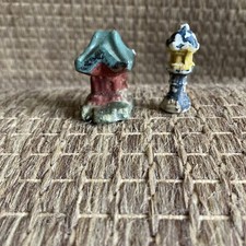 Mini Pagoda Statue Miniature Ceramic Pagoda Lantern Decor Mini Japanese Fairy