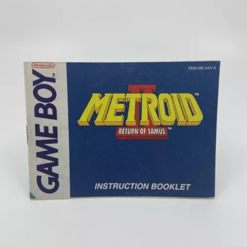 Notice Nintendo Game Boy GB Metroid II Return Of Samus Très Bon État Version UKV