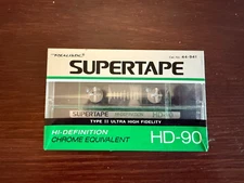 New Old Stock Realistic SUPERTAPE HD-90 Blank Audio Cassette