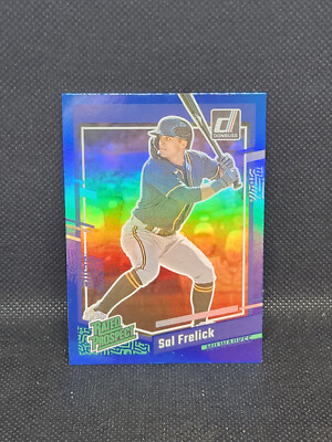 2023 Donruss #33 Sal Frelick RATED PROSPECT BLUE HOLO FOIL PARALLEL (E17)