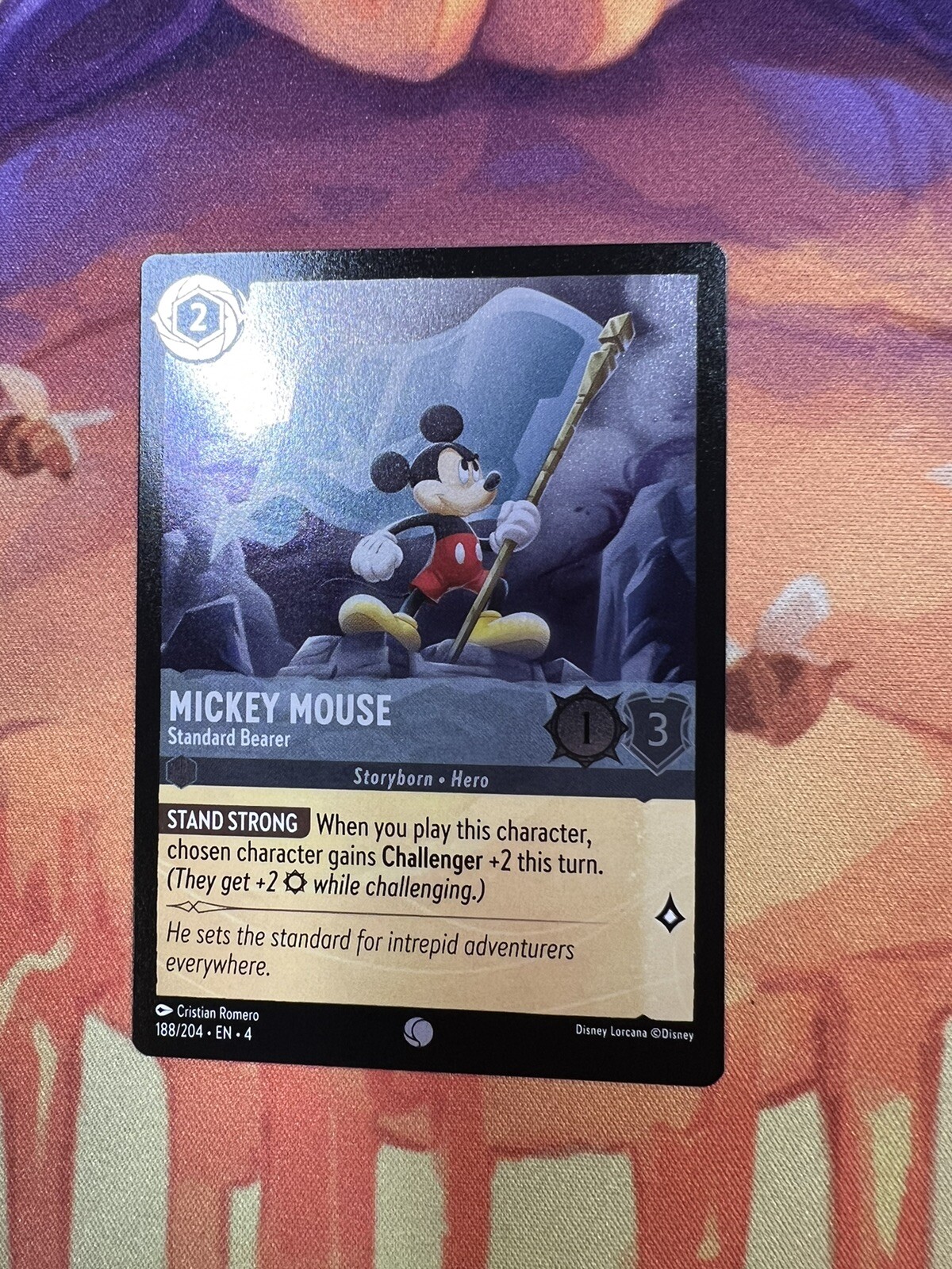 Disney Lorcana - Ursula’s Return - Mickey Mouse - (Cold Foil) - 188/204 MINT