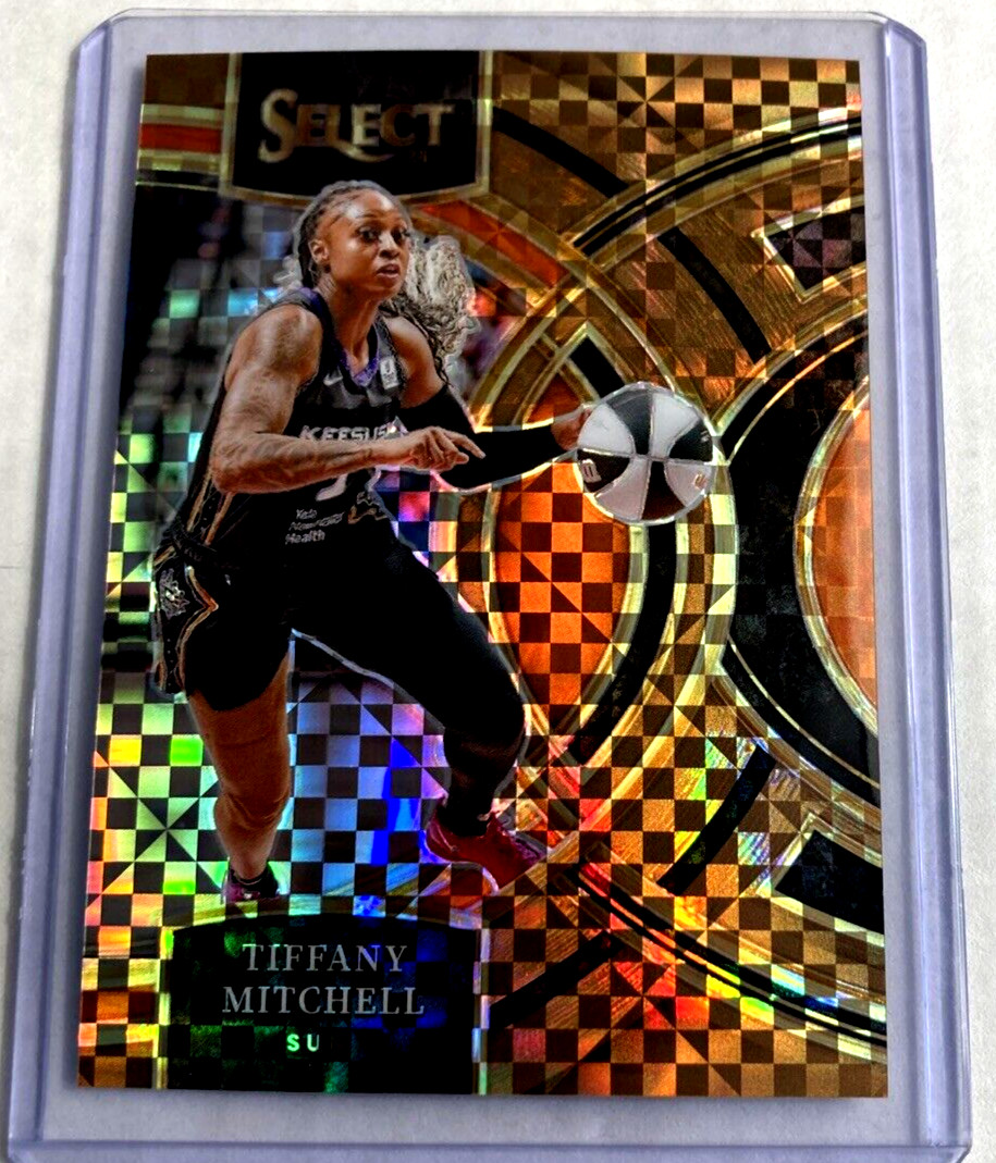2024 Panini Select WNBA #189- TIFFANY MITCHELL Bronze Checker Prizm SP #' 30/49