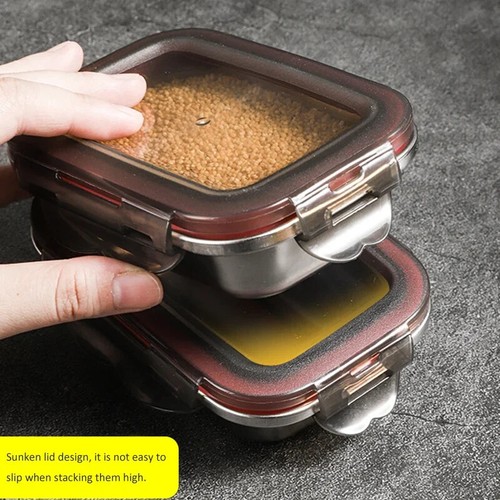 304 Stainless Steel Leakproof Bento Lunch Box for Food Storage and Refrigeration - Picture 4 of 15