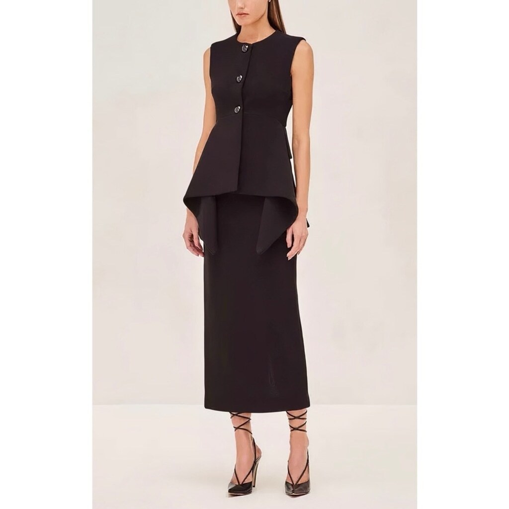 NWT ALEXIS Black Vali Top & Yasmeen Skirt Set
