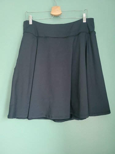 IUGA BLACK ATHLETIC SWIM GOLF TENNIS SKIRT SWIMSUIT SKORT SHORTS BOTTOM XXL - Picture 2 of 13